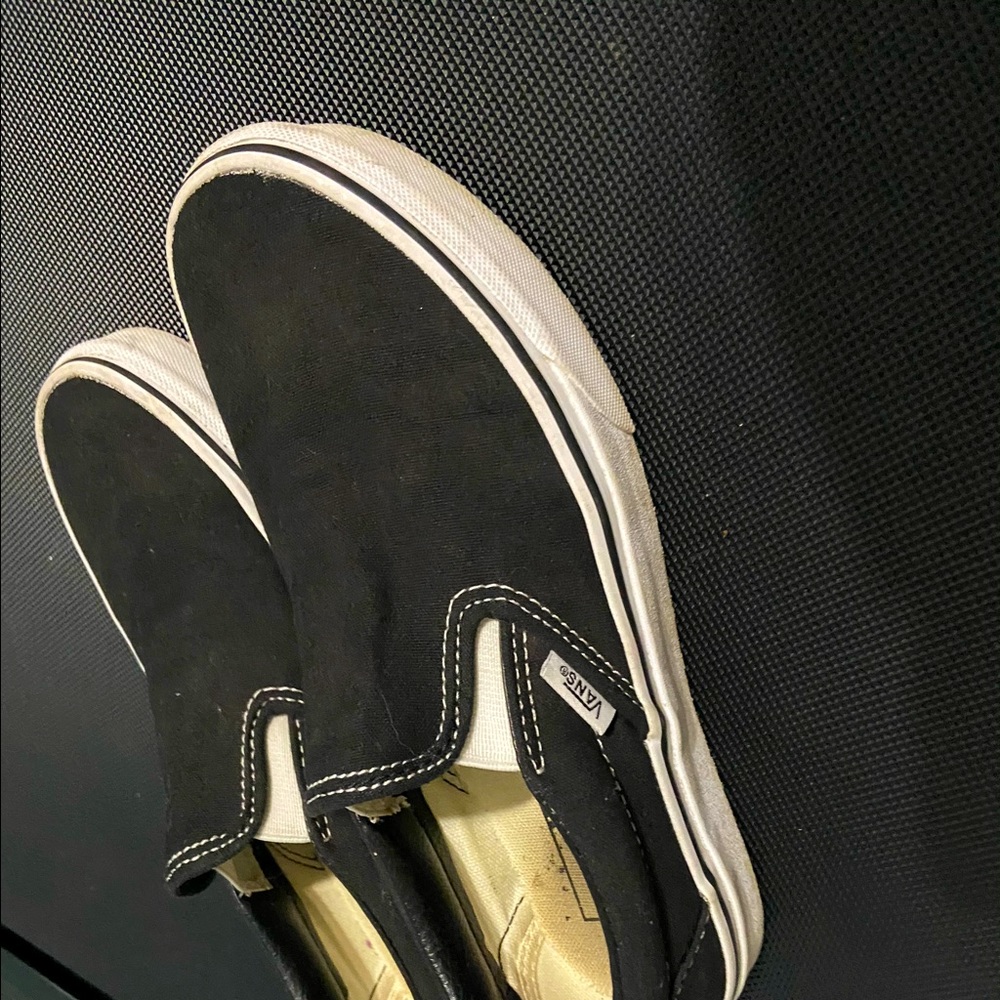 black slip on vans
